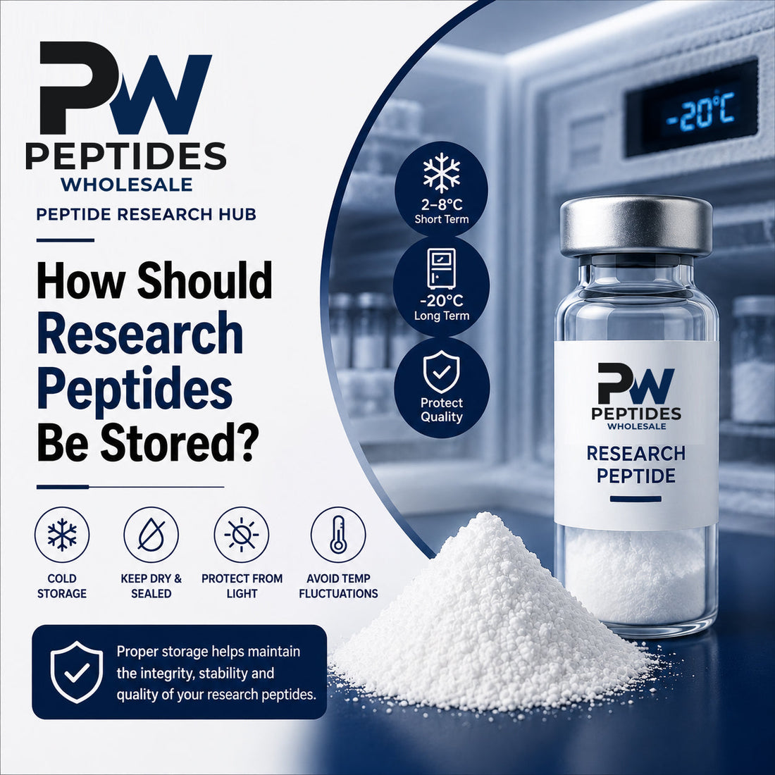 How Should Research Peptides Be Stored?