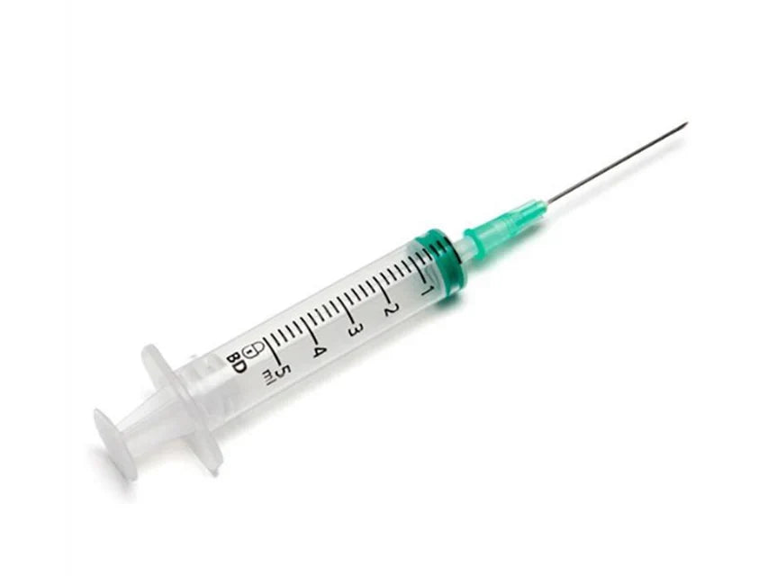 BD Emerald Syringe 5ml Luer slip with detached needle 21G x 1½"