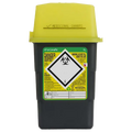 Sharpsafe® 1L Grey Sharps Bin - Yellow Lid