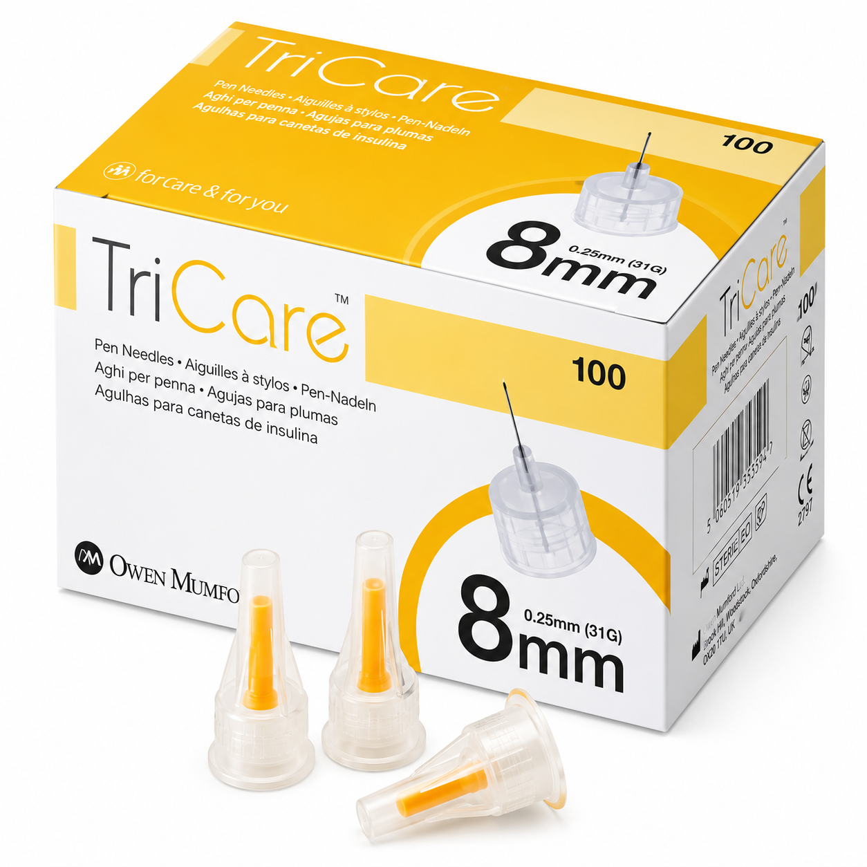 Tricare Injection Pen Needle - 8mm x 31G