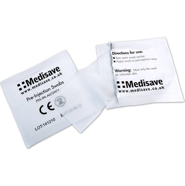 Alcohol IPA Pre-Injection Swabs